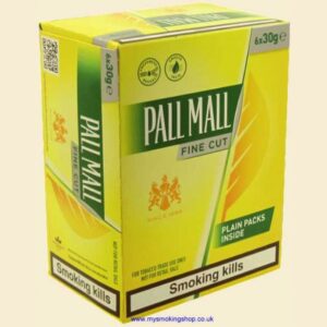 Pall Mall Fine Cut Hand Rolling Tobacco 6 x 30g Pouches